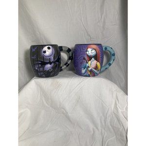 The Nightmare Before Christmas Jack Skellington And Sally 16 oz. Ceramic Mug Set